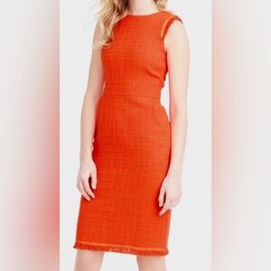 J. Crew Vibrant Orange Mini Dress